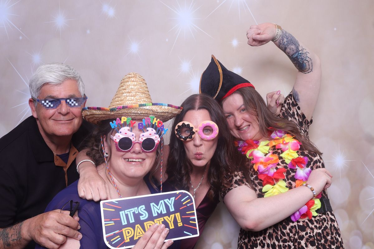 Guests celebrating a birthday